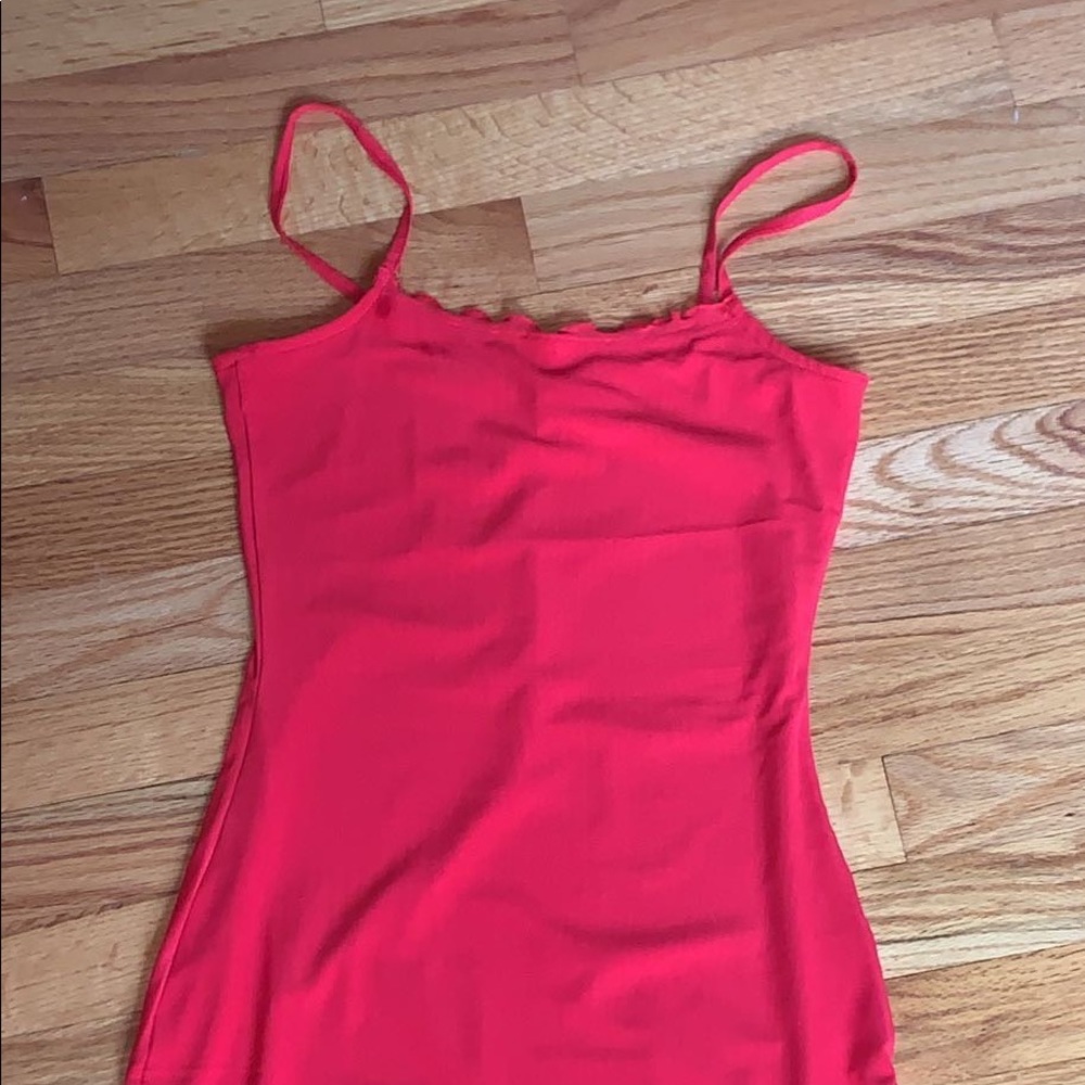 red mini dress